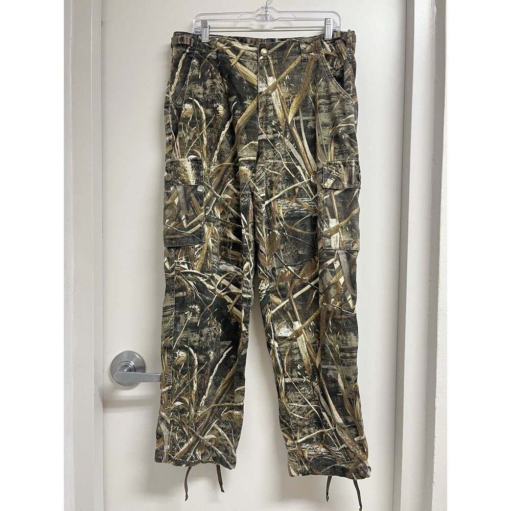 Cabela's Mens 34x32 Camouflage Cargo Hunting Pants Cotton Blend